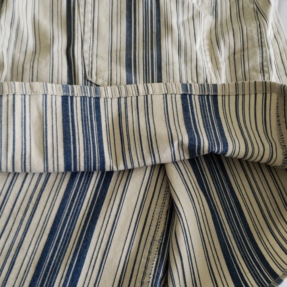 NEW Skirt Jean Classic Striped Denim Business Casual Mini Women's 10, 12 - Picture 7 of 14